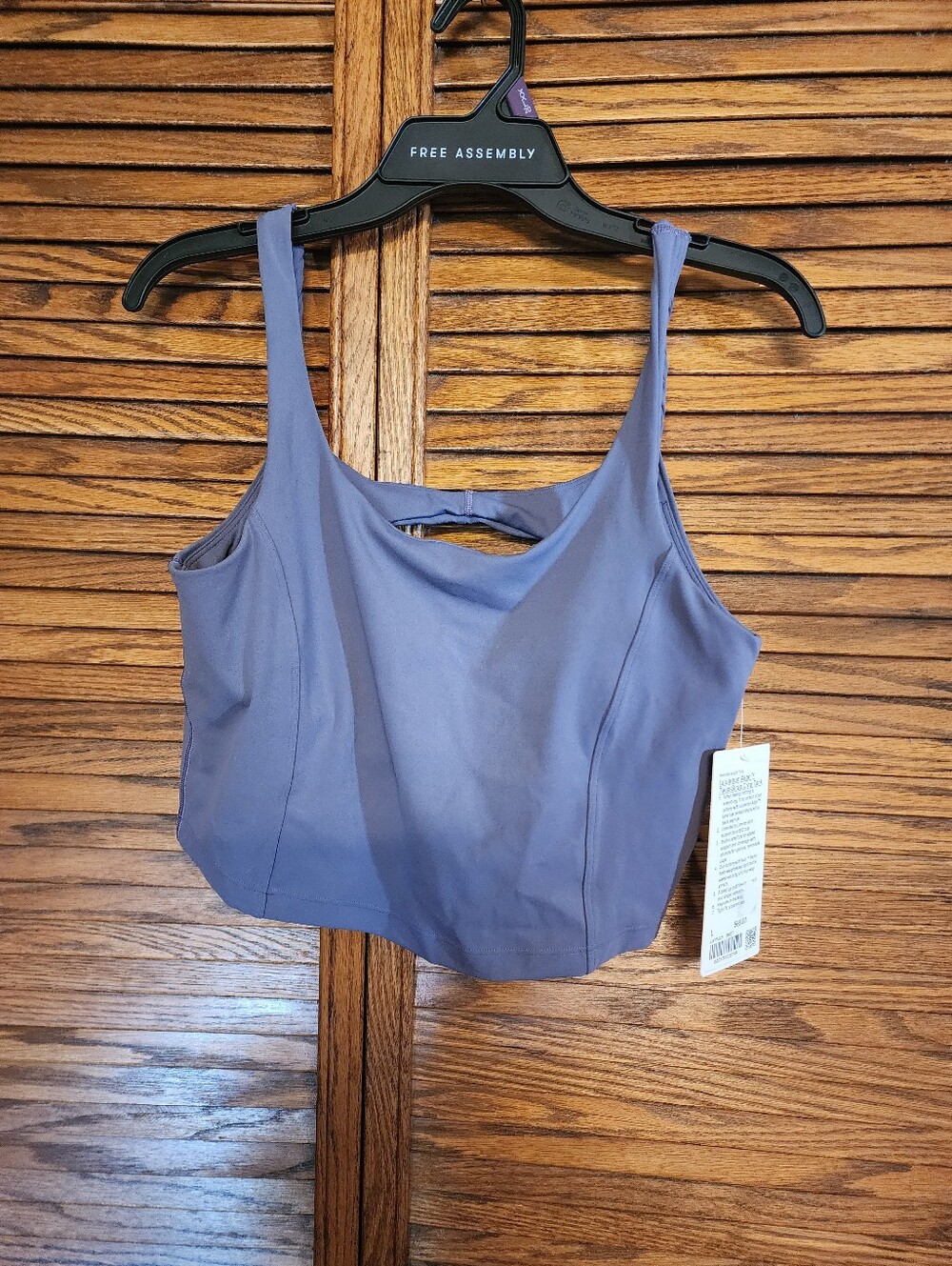 Lululemon NWT Align Twist Strap Crop Tank Size Large Purple